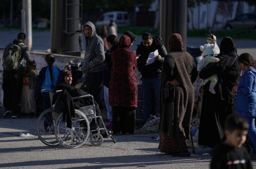  Lebanese families flee after Hezbollah hits Israel and US-Israel war on Iran spreads