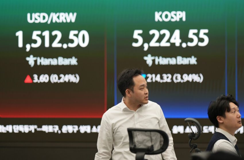  Asian shares decline as oil prices soar amid the war in Iran, echoing last week’s Wall Street drop