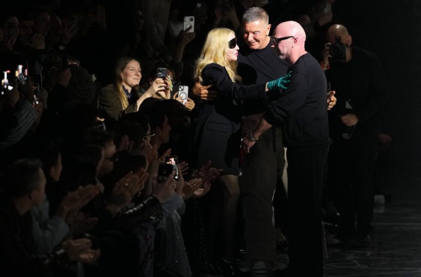  Madonna steals the spotlight at D&G’s show in Milan