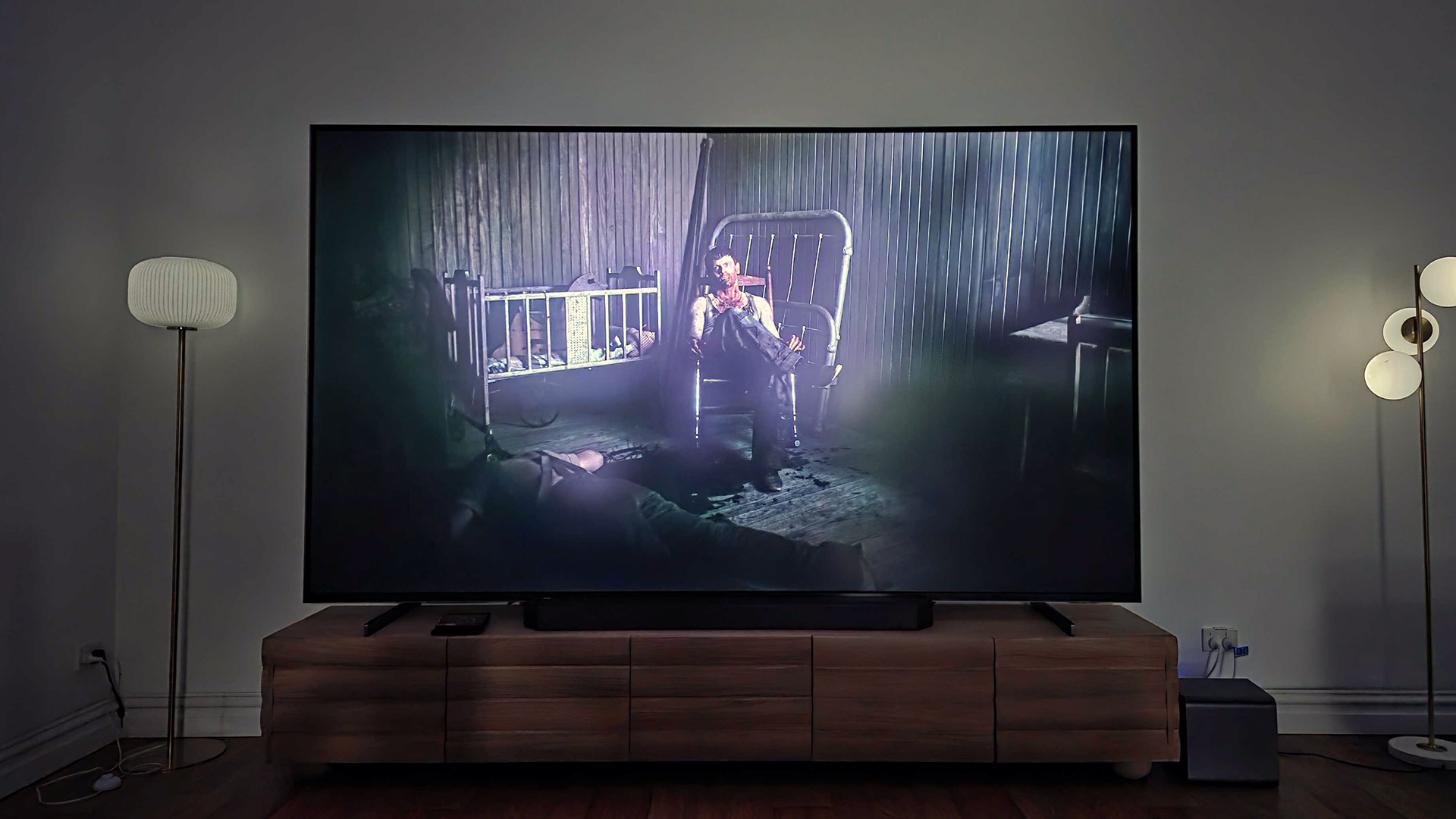 Samsung's MR95F Micro RGB TV in a living room setting