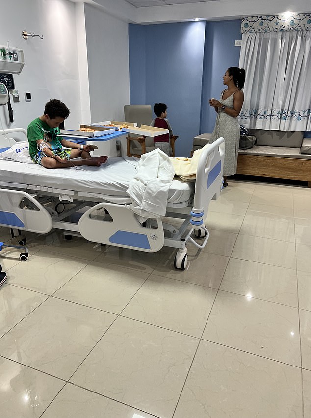 Sebastian recovered after two days in the hospital on a continuous IV. The day after he was discharged, Gruber said he went back to riding his bicycle