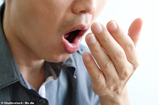 Fruity breath is a sign of diabetic ketoacidosis, while a fishy odor has been associated with liver damage (stock image)