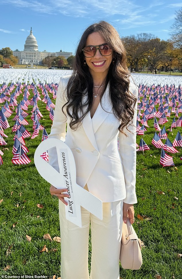 She had 'no symptoms' and no family history of lung cancer, and she only caught the cancer because she had decided to get a full-body MRI as someone who values her health