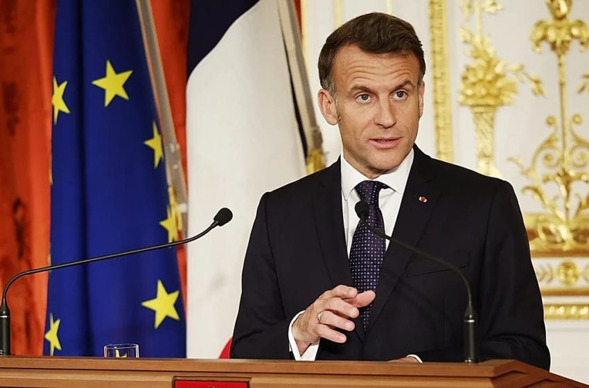  Macron lauds Europe’s ‘predictability’ on visit to Japan in apparent swipe at Trump