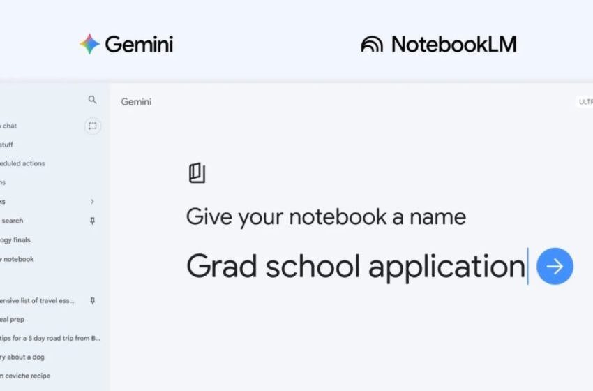  Gemini app rolling out ‘notebooks’ to organize chats & files