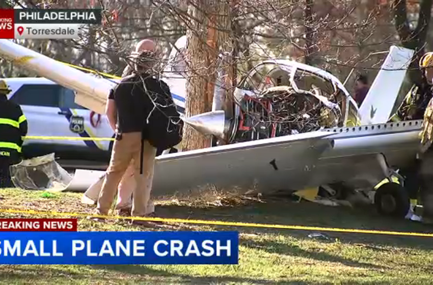  Philadelphia plane crash: Off-duty police officer among 2 injured after aircraft goes down in Fluehr Park in Torresdale