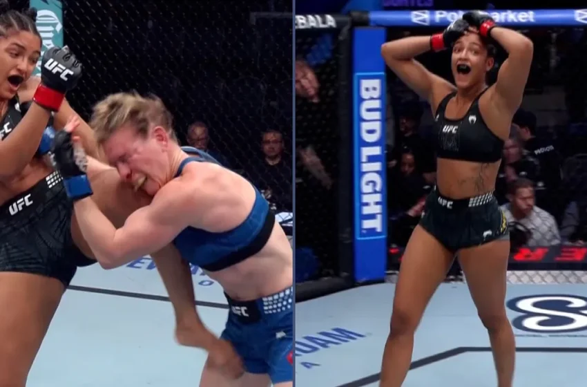  20-year-old ‘Golden Girl’ scores huge UFC knee knockout