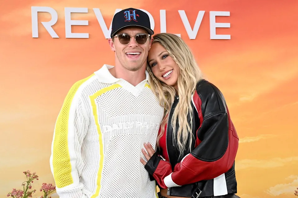 Braxton Berrios and Alix Earle.Credit: Gilbert Flores/Billboard via Getty