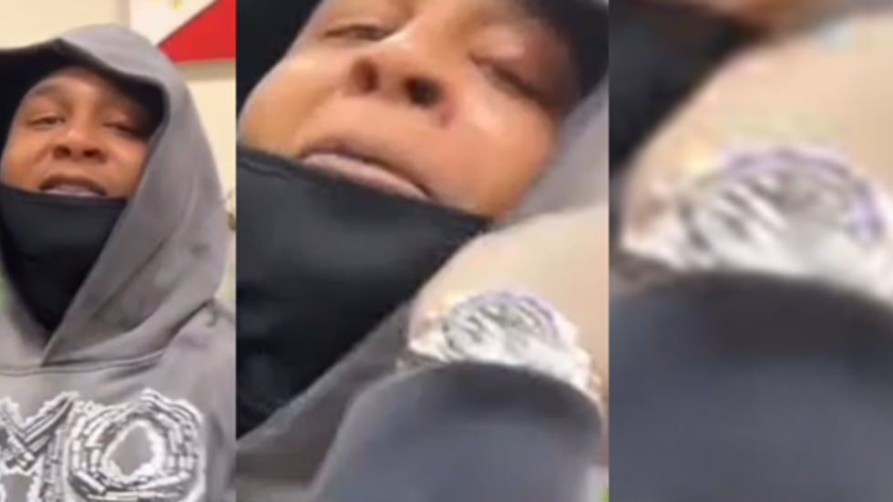 Screenshot of video posted from Terrance Rodgers’ social media account depicted a Rolex...