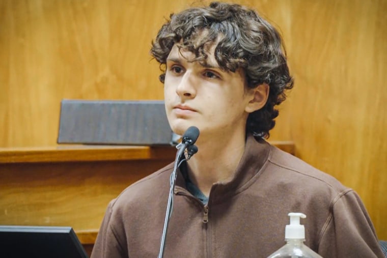 Emile Konig, 20, took the stand in his father's attempted murder trial.