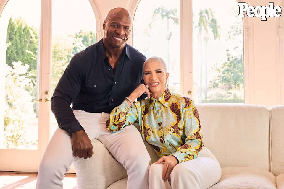 Terry and Rebecca (at their LA home) on March 27.Credit: Matt Sayles