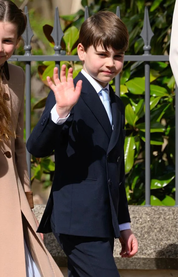 Prince Louis leaving St. George's ChapelCredit: Getty