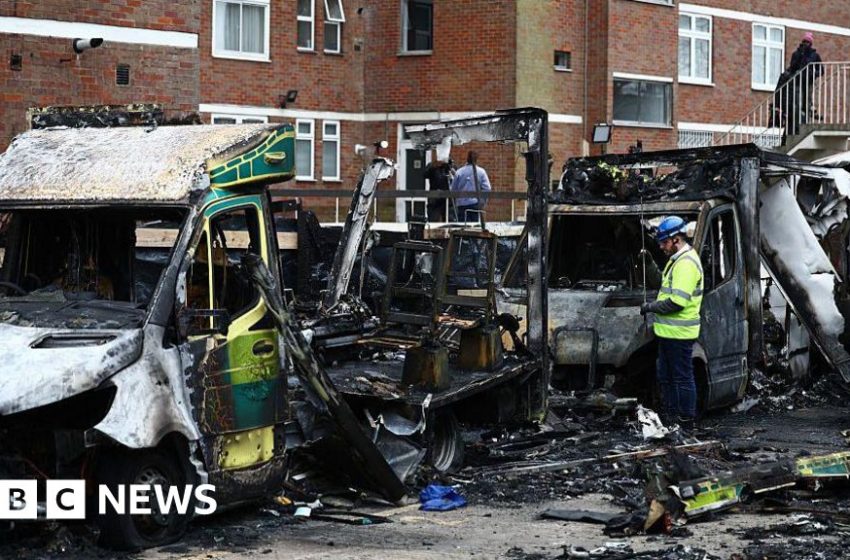  Fourth suspect arrested over Jewish charity ambulance arson attack – BBC