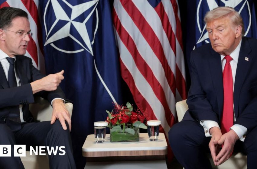  Trump continues to attack Nato after meeting with alliance chief Mark Rutte – BBC