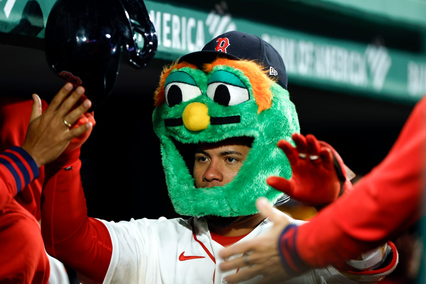 Willson Contreras reached base five times Monday night, including a solo home run in the ninth inning.