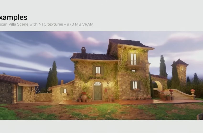  NVIDIA’s Neural Texture Compression Cuts VRAM Use From 6.5 GB to 970 MB