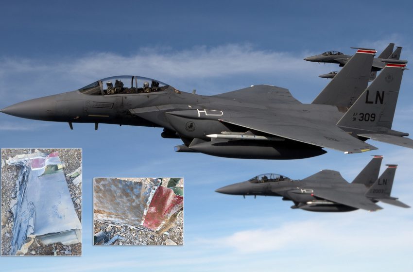  Iranian Media Posts Debris From USAF F-15E Claimed to Have Been Downed Earlier Today