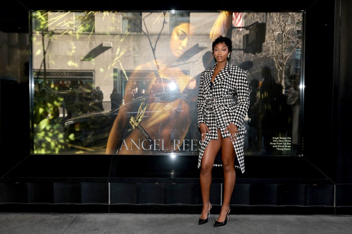 Angel Reese celebrates the debut of her Victoria's Secret campaign on April 7, 2026, in New York City.