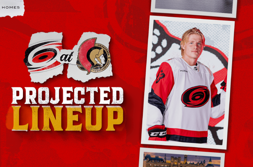  Projected Lineup: April 5 at Ottawa