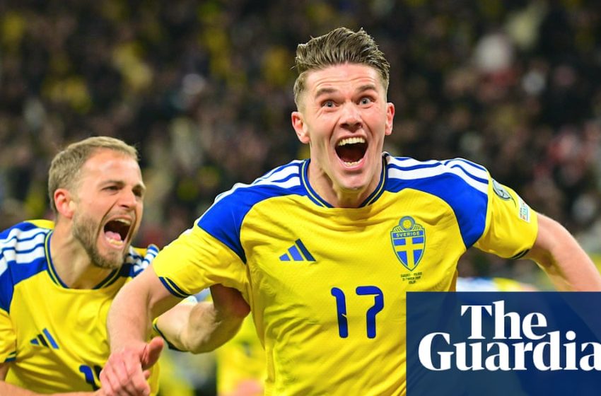  Sweden qualify for World Cup after Viktor Gyökeres hits late winner against Poland | World Cup 2026 qualifiers