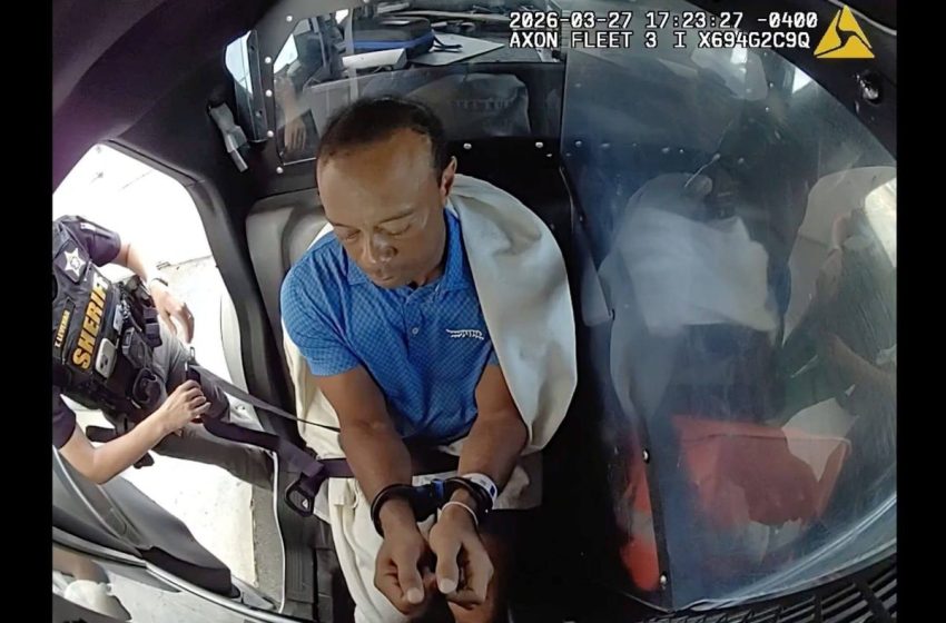  Tiger Woods told police he was ‘just talking to the president,’ bodycam footage shows