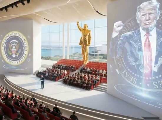 A 30 foot tall statue of Donald Trump as proposed for his presidential library. https://x.com/EricTrump/status/2038773279788331022?s=20