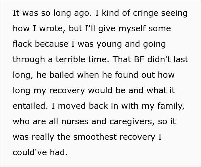 Text excerpt about a 22-year-old's recovery and shock involving imagining things and hearing voices before ER visit.