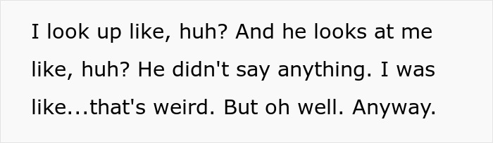 Text excerpt showing a confused conversation snippet reflecting imagined voices and shock in a medical emergency context.