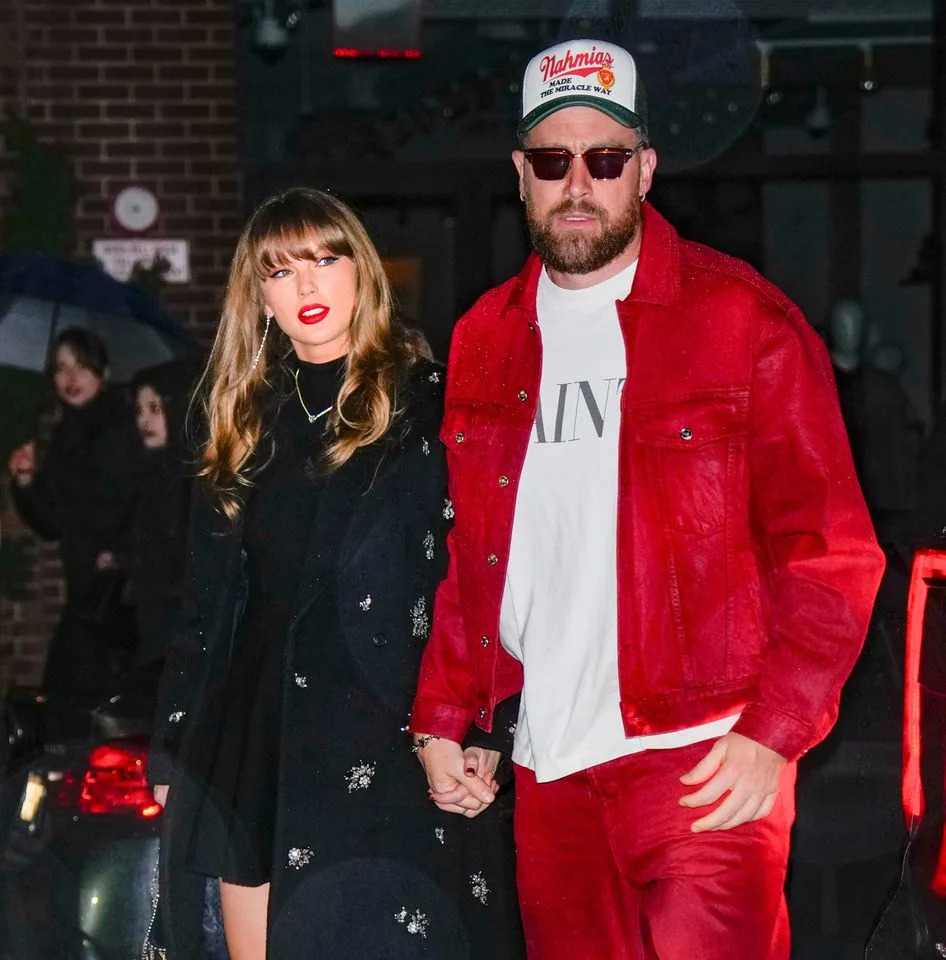 Taylor Swift and Travis Kelce on December 28, 2024Credit: Getty
