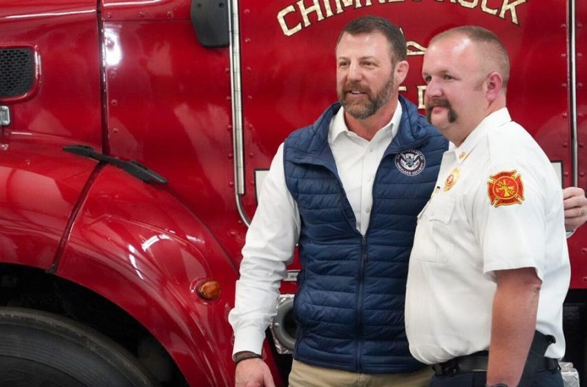  New DHS chief Markwayne Mullin visits town devastated by Hurricane Helene, promises reforms to FEMA
