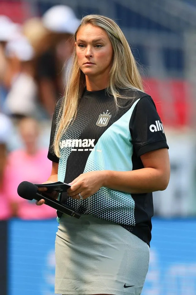 Kylie Jenner prior to the NWSL game on August 9, 2025 at Sports Illustrated Stadium in Harrison, New JerseyCredit: Getty Images