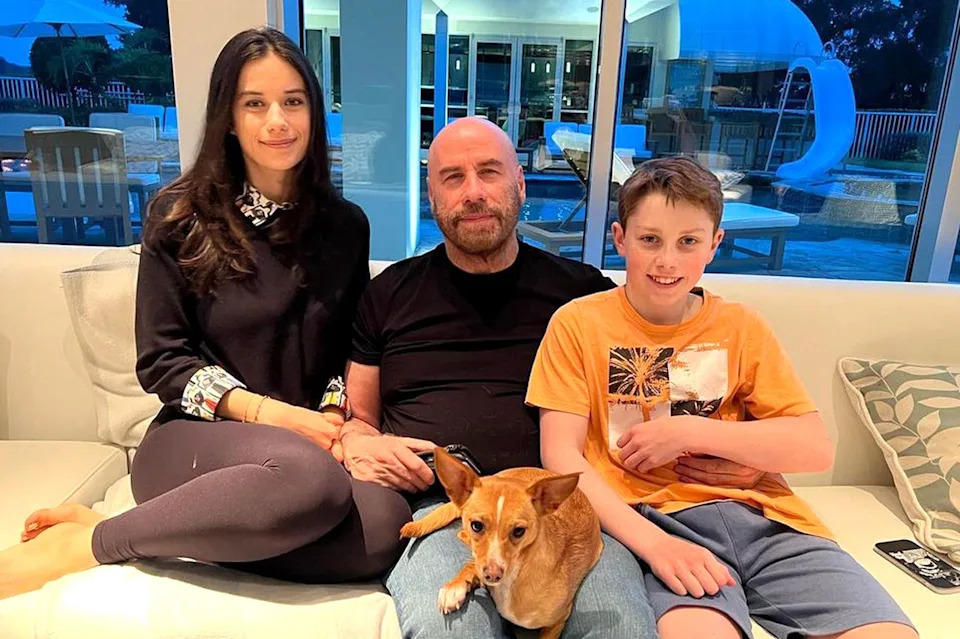 John Travolta with daughter Ella Bleu and son BenjaminCredit: John Travolta/Instagram