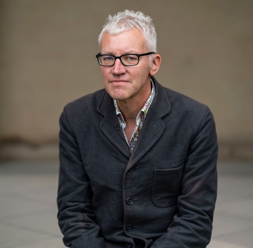 Tom Holland, English author and popular historian, poses for a portrait at the Cliveden Literary Festival on September 30, 2023, in Windsor, England.