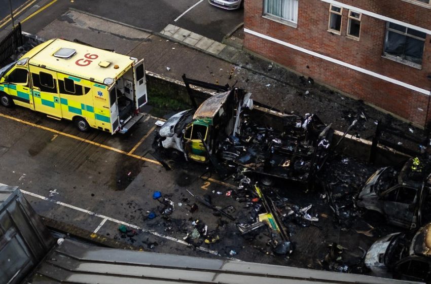  2 men and teen held in U.K. custody over Jewish charity ambulance attack