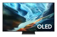 Samsung S90H OLED TV with river canyon screensaver