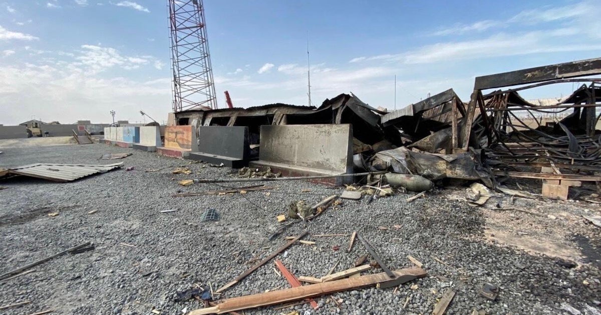 Aftermath of the Iranian drone attack that killed six U.S. service members in Kuwait on March 1 