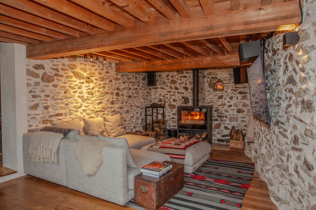 She and her husband have made their home in a converted old pizzeria.