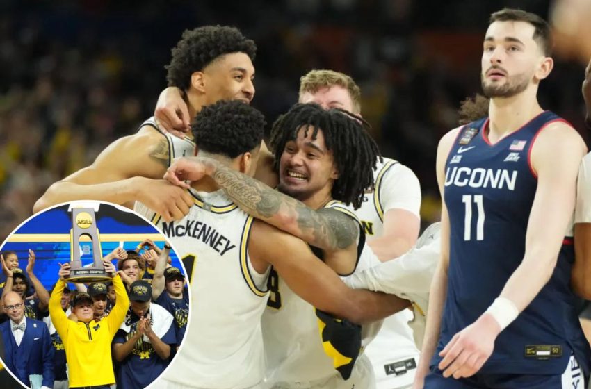  Michigan holds on to beat UConn for first national championship since 1989