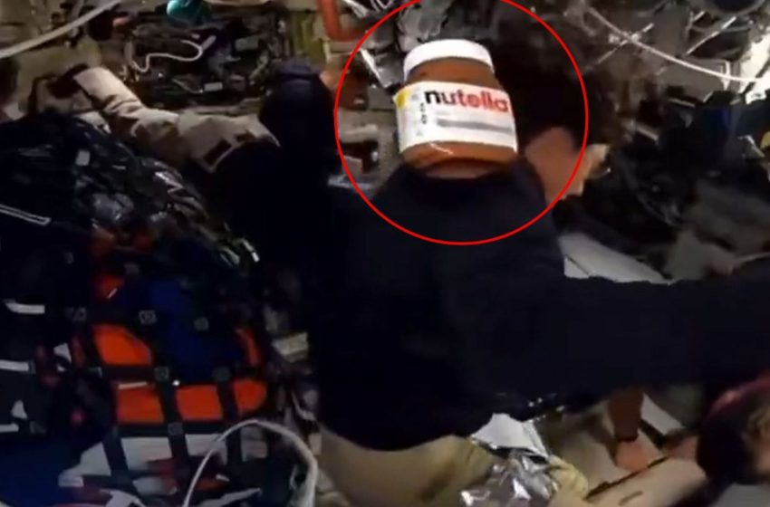  Lone Jar of Nutella Drifts Around Cabin of Moon Spacecraft