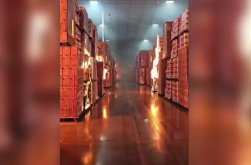  Kimberly-Clark Ontario warehouse fire starts with alleged suspect saying in video “Should have paid us more”