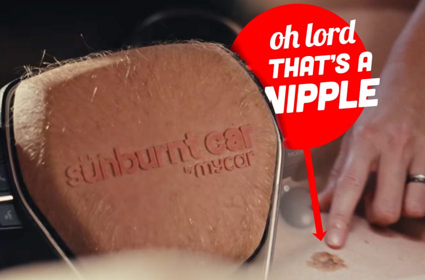  A Car With A Human Skin-Like Interior Complete With Hair And Moles Was Made For A Good Reason But Holy Crap Is It Unsettling