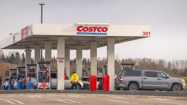 A Costco fuel station in Calgary, Canada